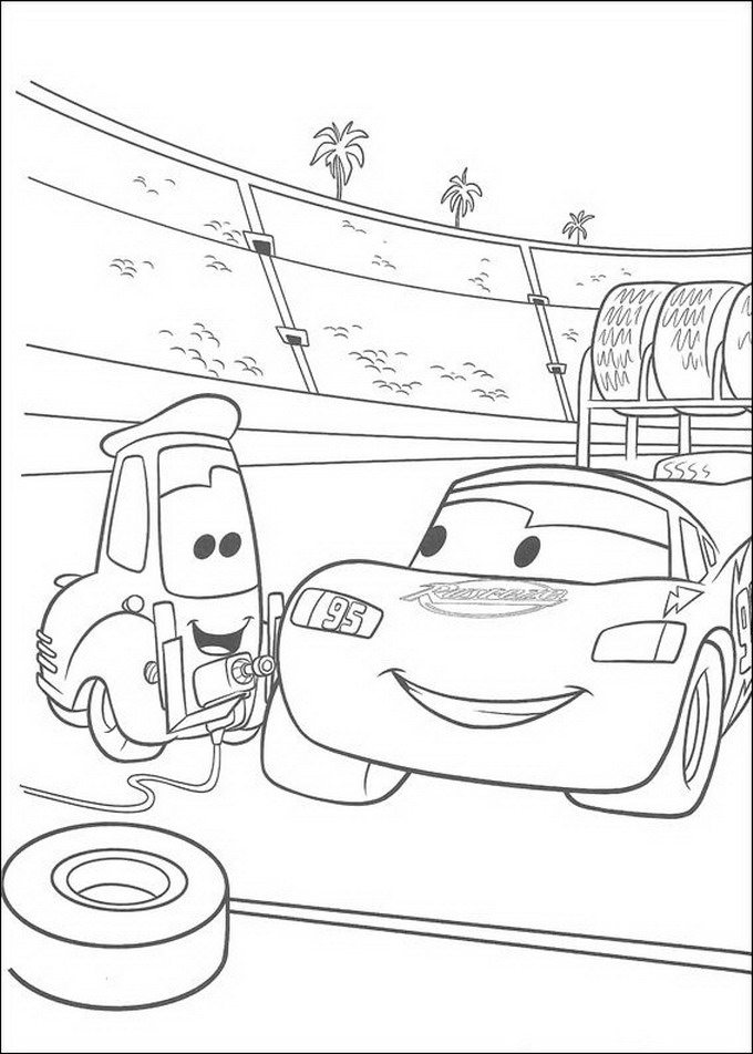 Kids-n-fun.com | Coloring page Cars (Pixar) Cars (Pixar)